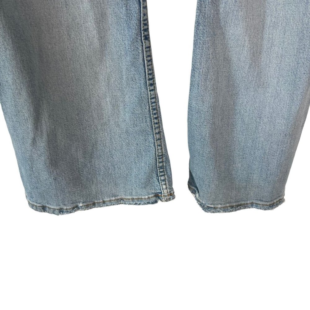 Vintage Y2K Light Blue Flare Leg Denim Low Rise Jeans 7 - Picture 15 of 16